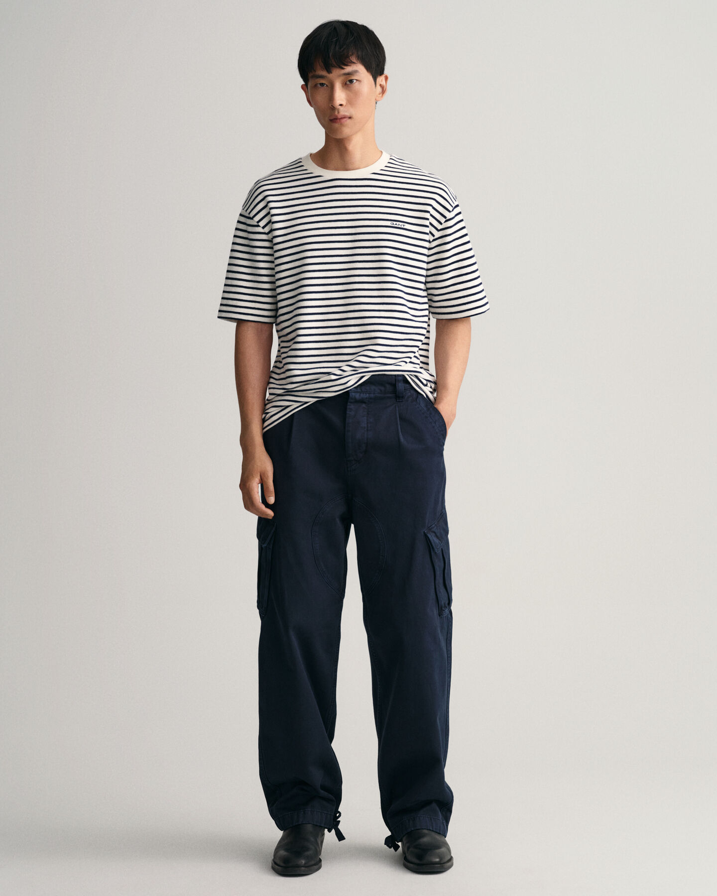 Stribet tung T-shirt