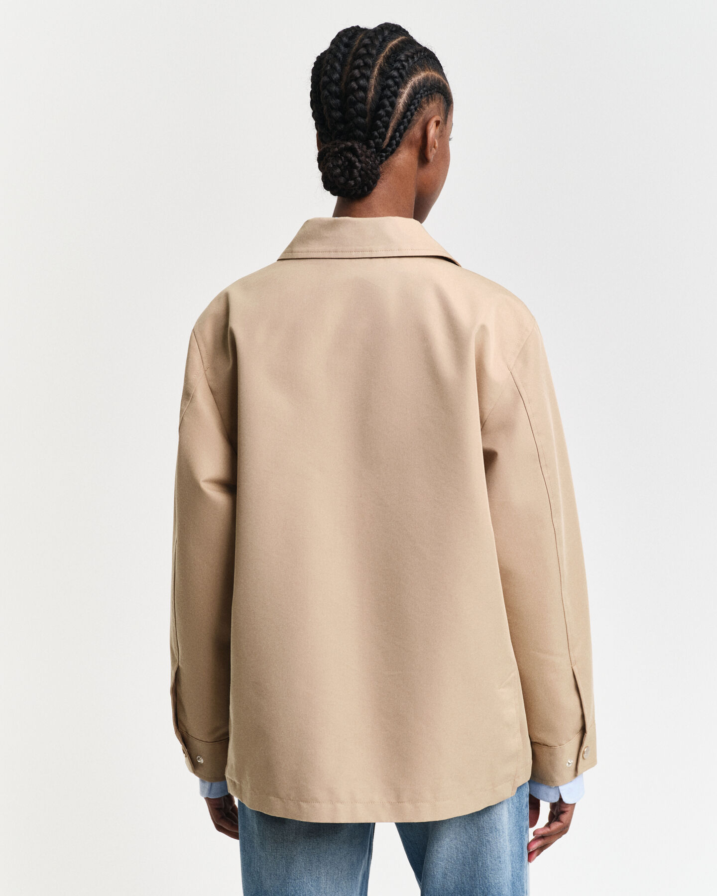 Jakke af bomuldstwill