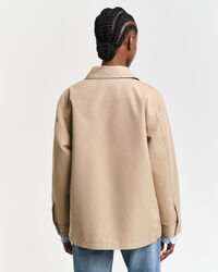 Jakke af bomuldstwill