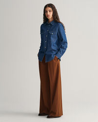 Regular fit denim-skjorte