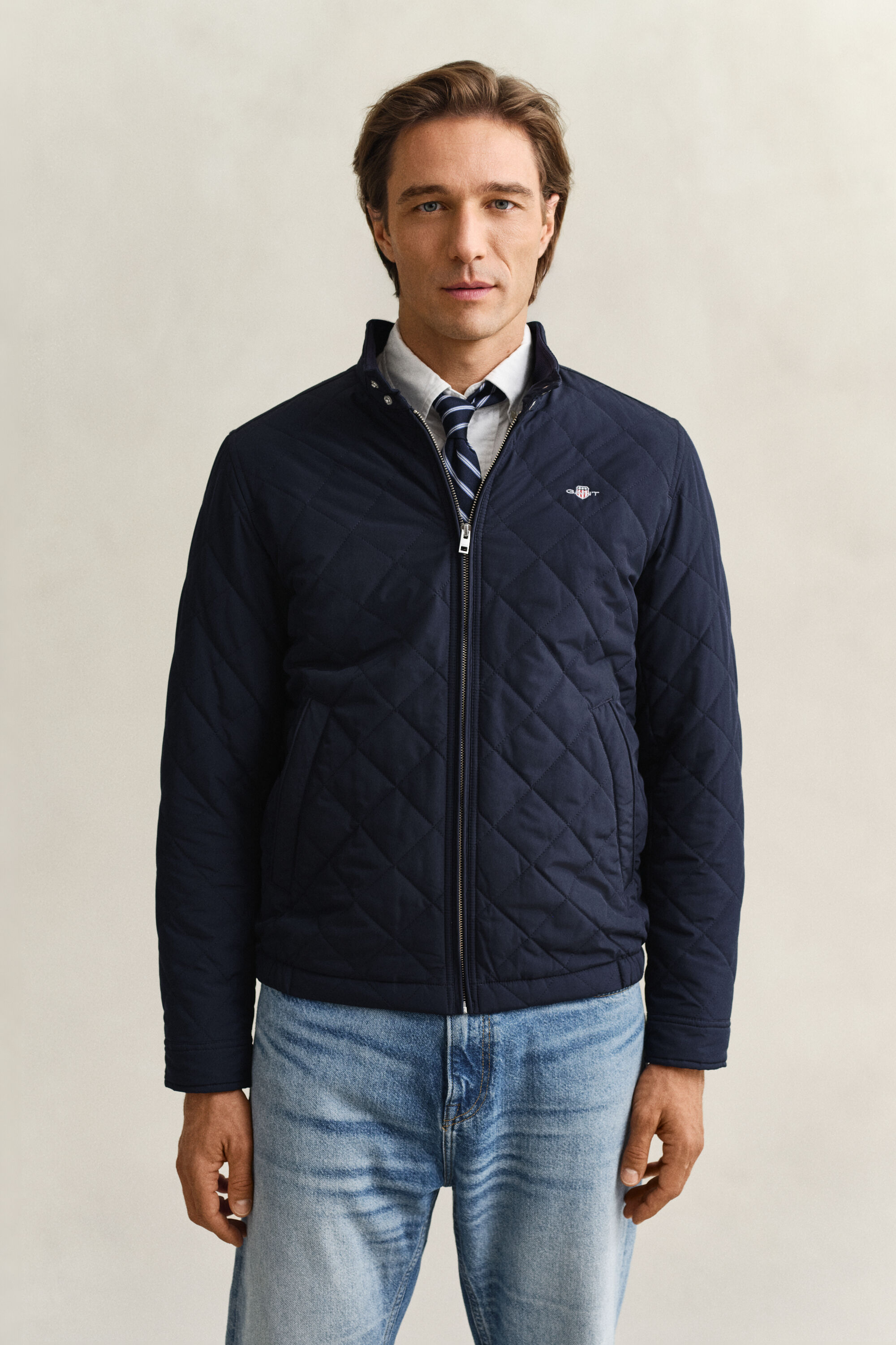 Quiltet Windcheater jakke