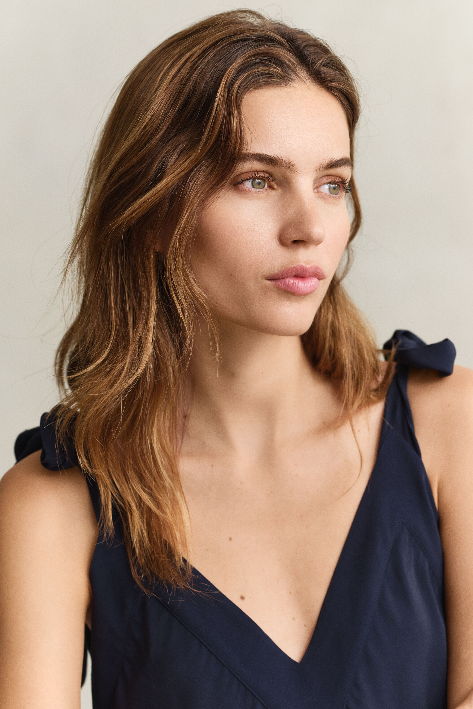 Slipkjole med skråsnit