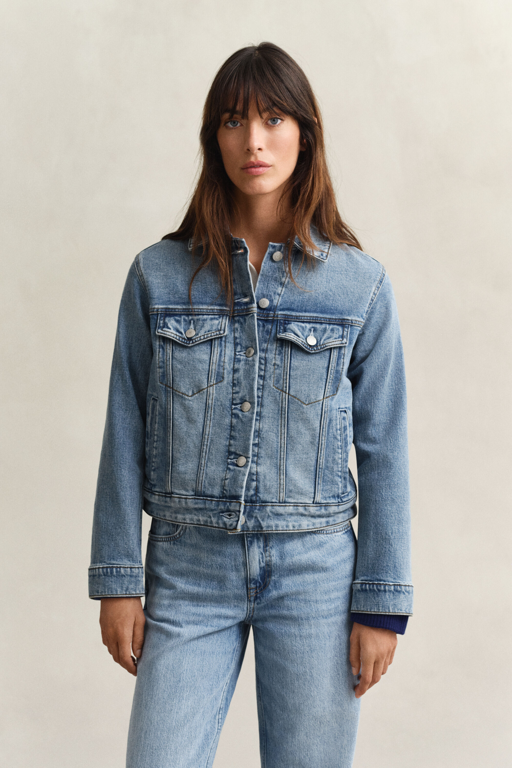 Denim trucker-jakke