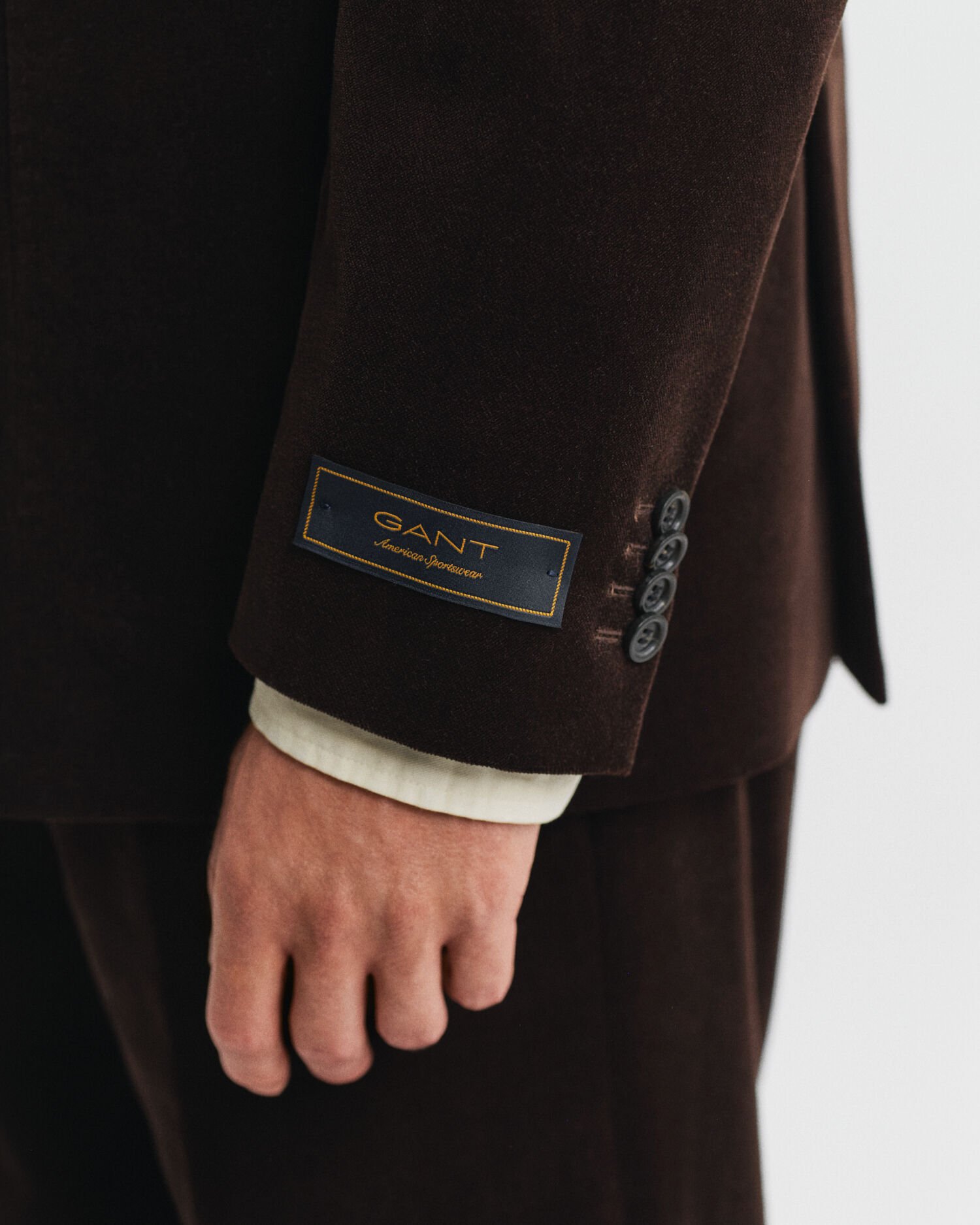 Jakkesæt-jakke i fløjl