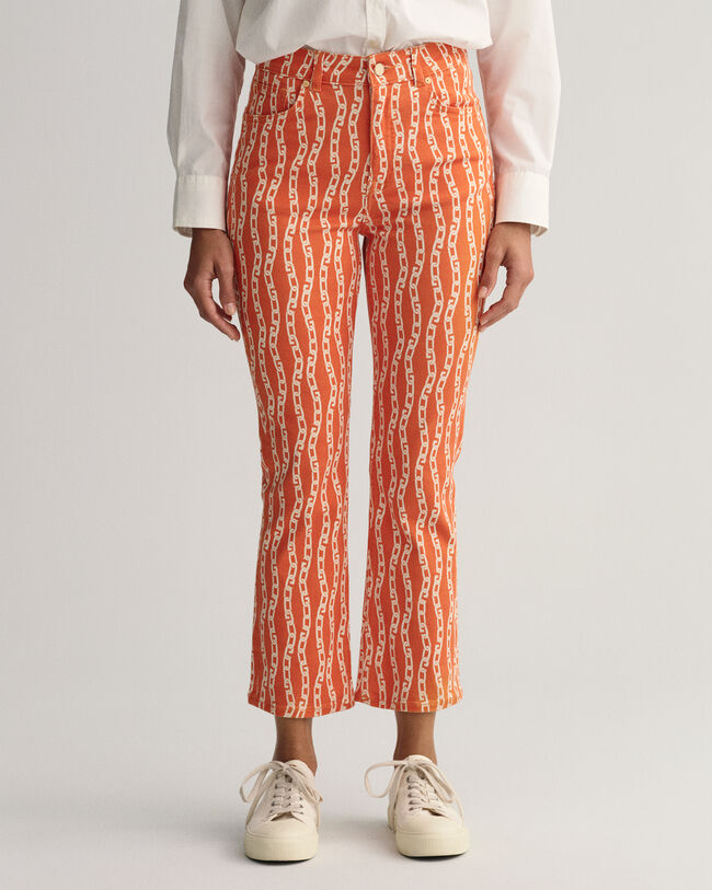 Korte jeans med Chain-tryk