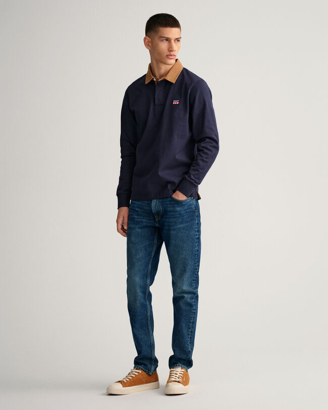 Heavy Rugger med krave i jernbanefl&oslash;jl