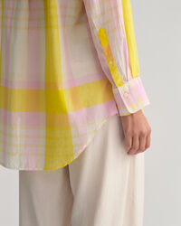 Oversized madras skjorte