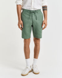 Relaxed fit shorts af h&oslash;r med l&oslash;besnor