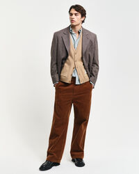 Vest i uld med knapper