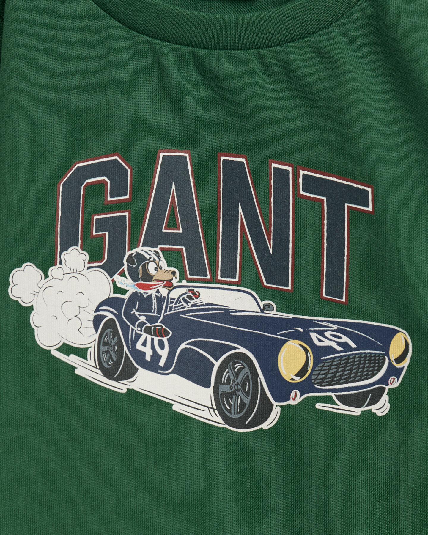 Baby Boy Driving Dog T-shirt med lange &aelig;rmer