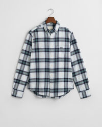Regular fit skotskternet flannelskjorte