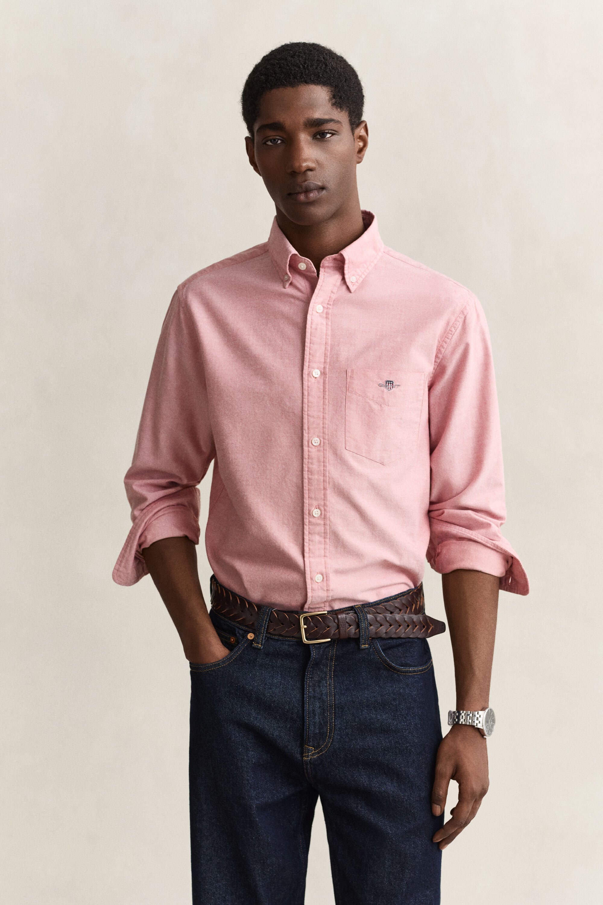 Regular fit klassisk Oxford-skjorte