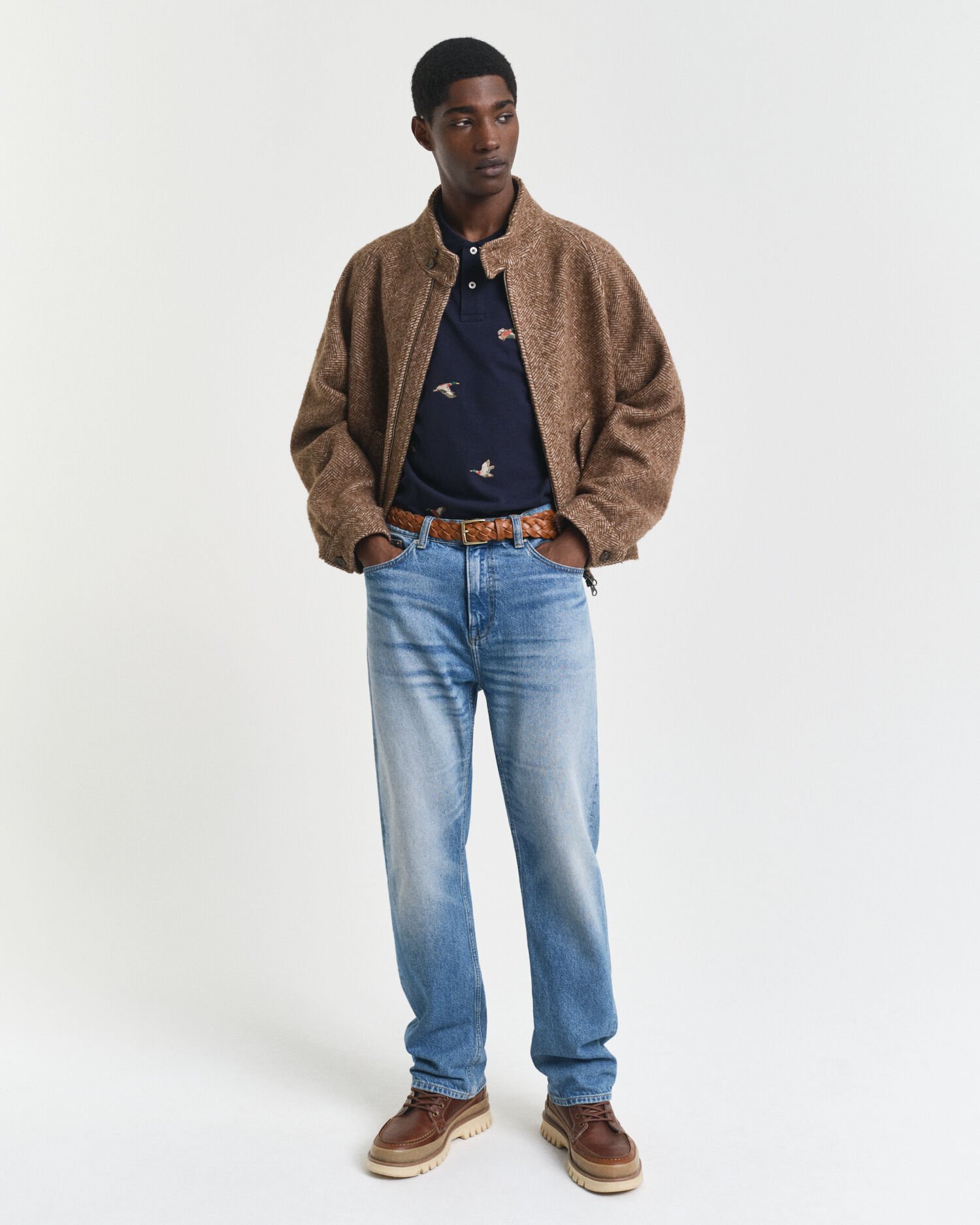 Broderet poloskjorte