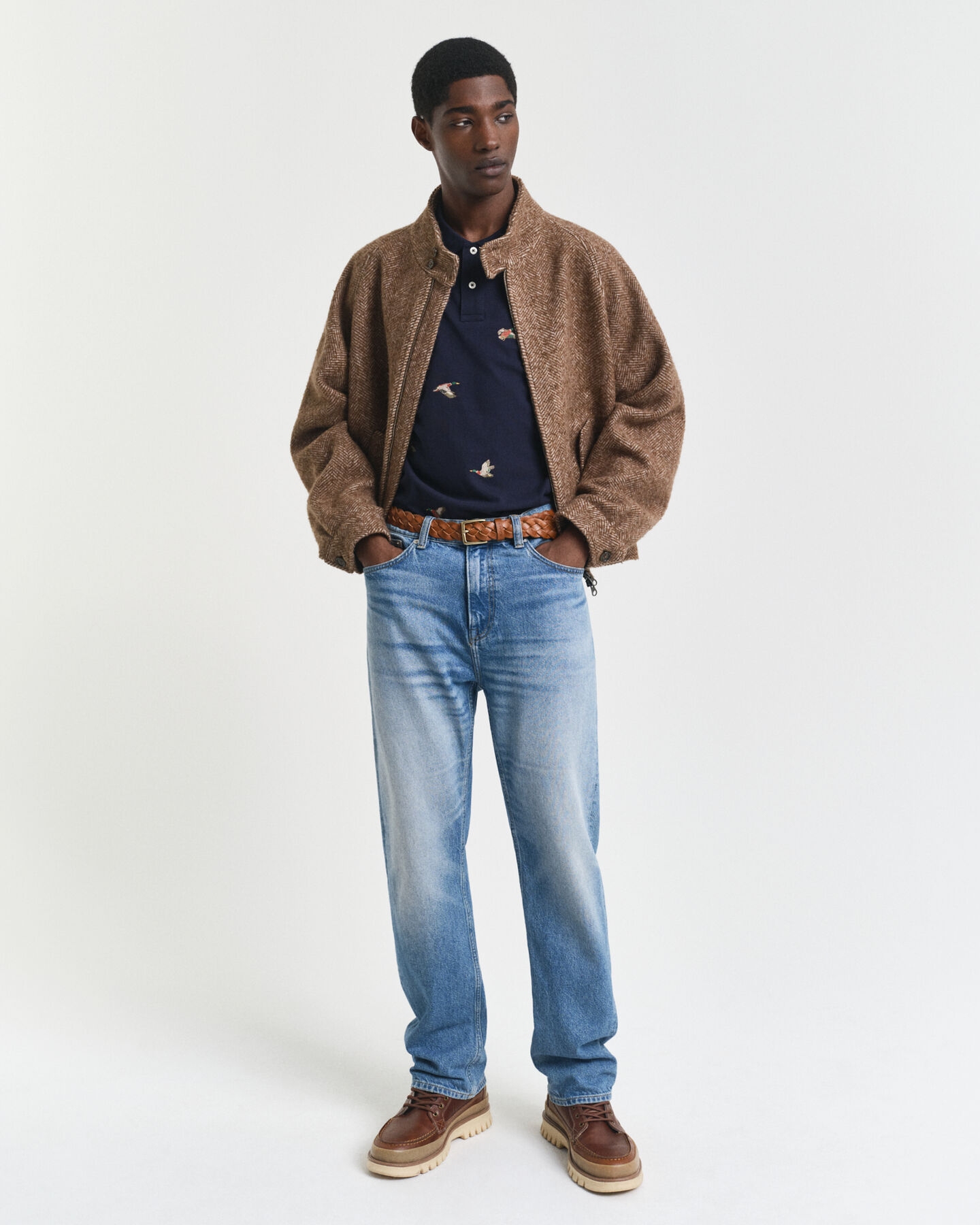 Broderet poloskjorte