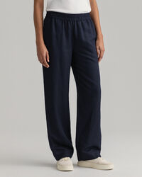 Pull-on-bukser i hør- og viskoseblanding