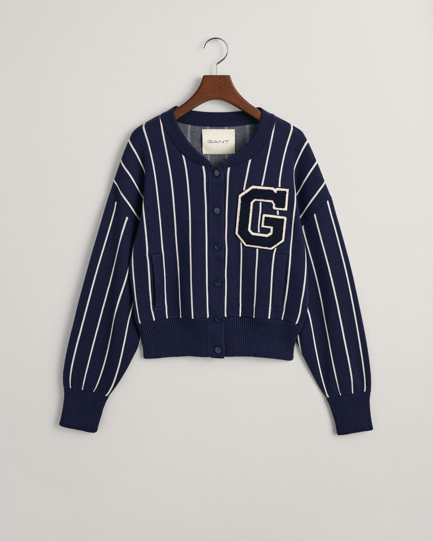 GANT Varsity strikket bomber-cardigan