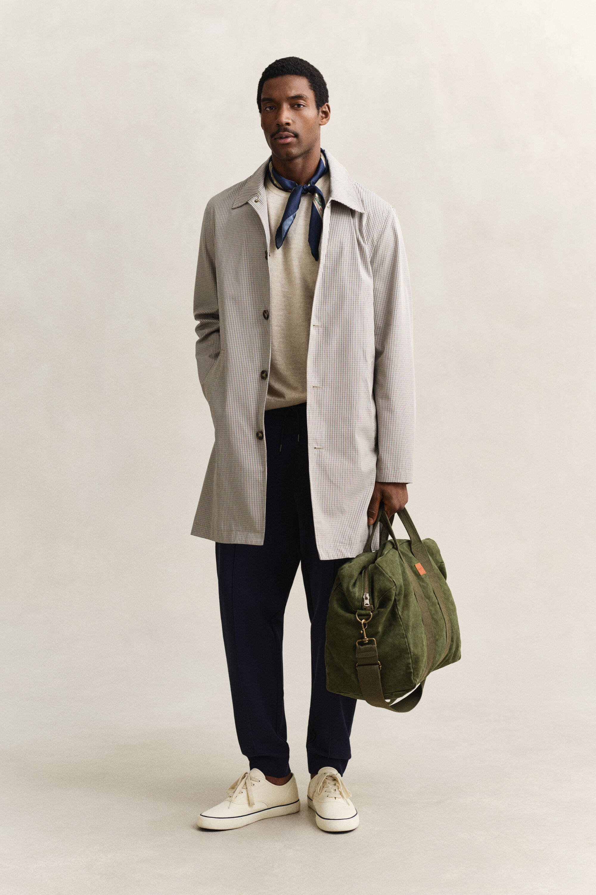 Kortærmet sweater af nopret bomuldsblanding