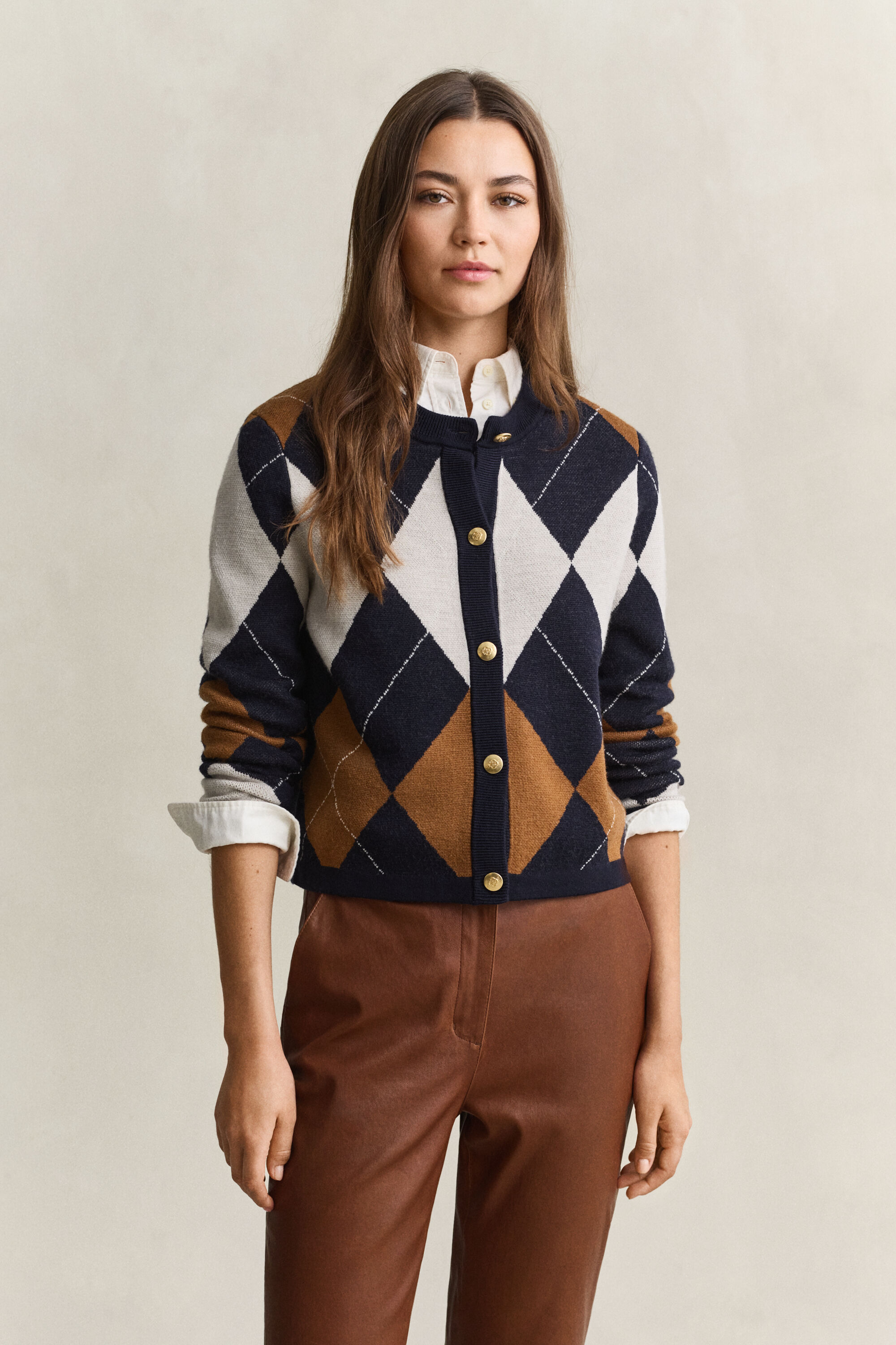 Argyle cardigan