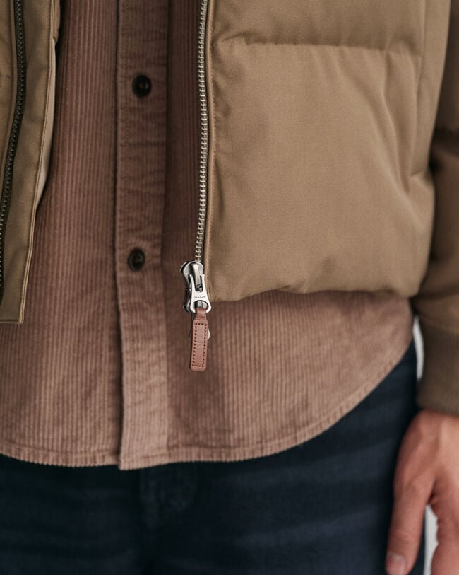 Vatteret pufferjakke i flannel