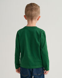 Boys Driving Dog T-shirt med lange &aelig;rmer