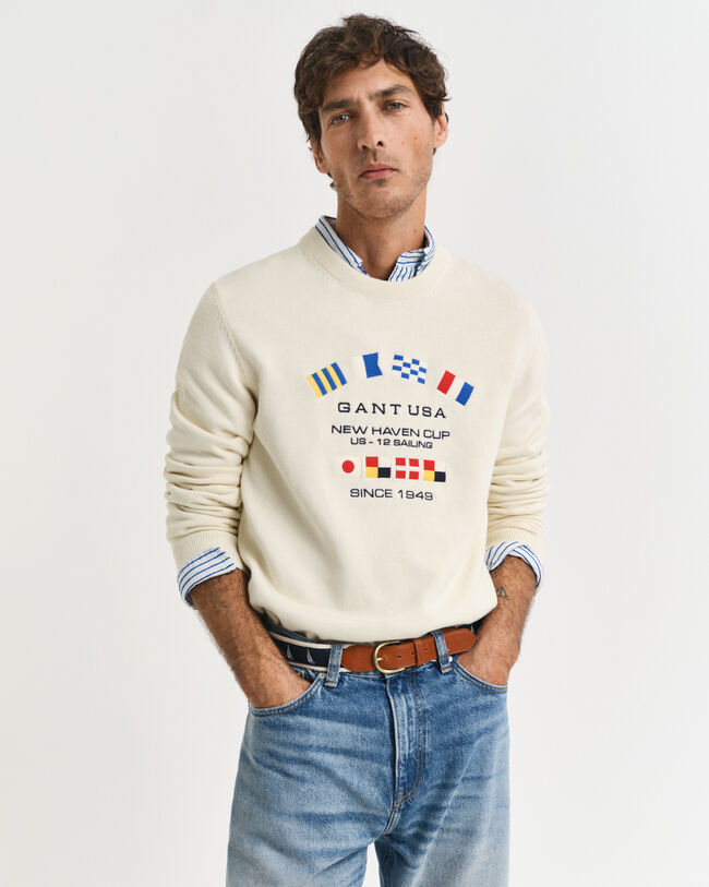 Nautical Flags crewneck sweater