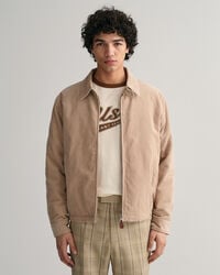 Windcheater jakke af jernbanefl&oslash;jl