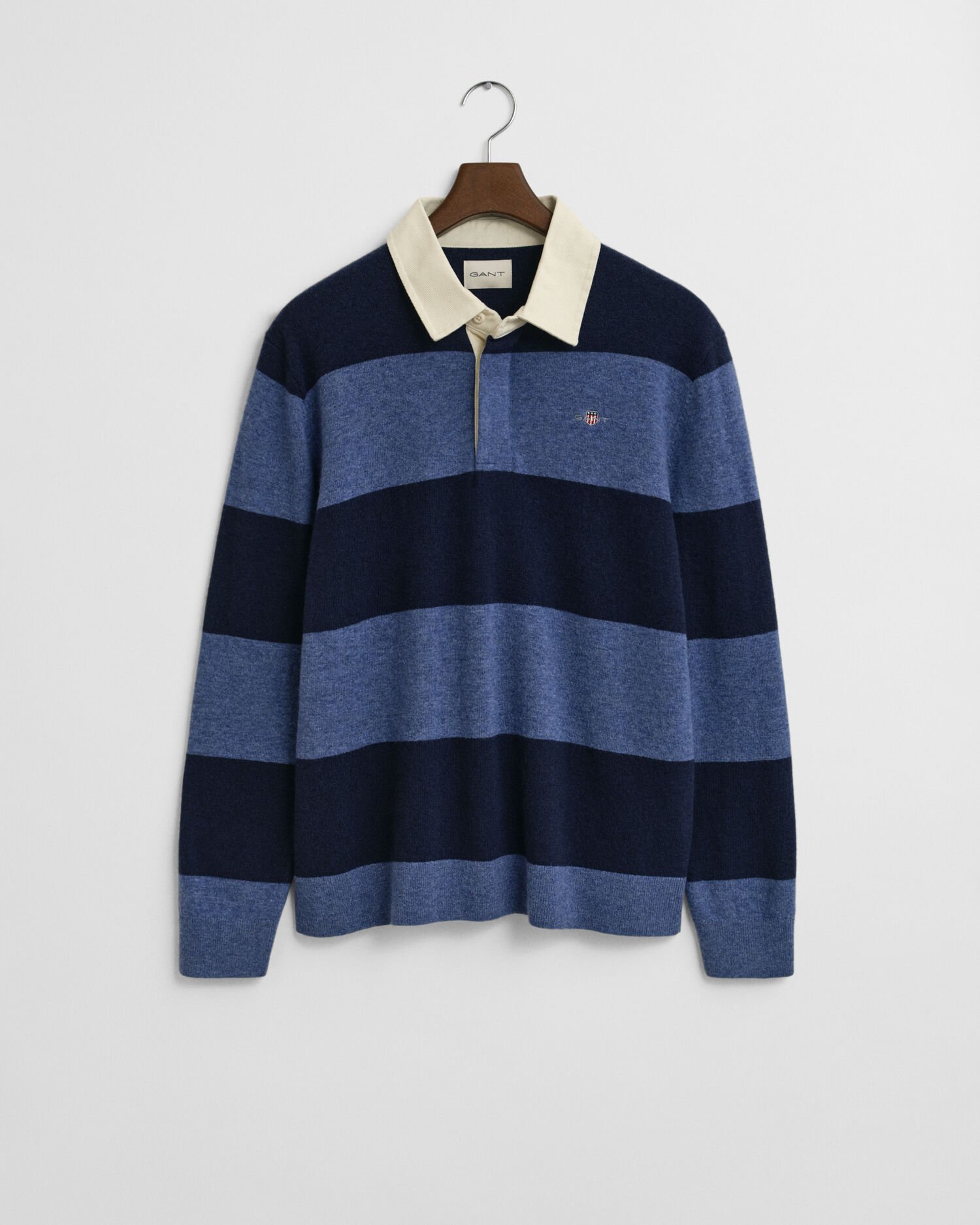 Stribet Rugger sweater af ekstra fin lammeuld