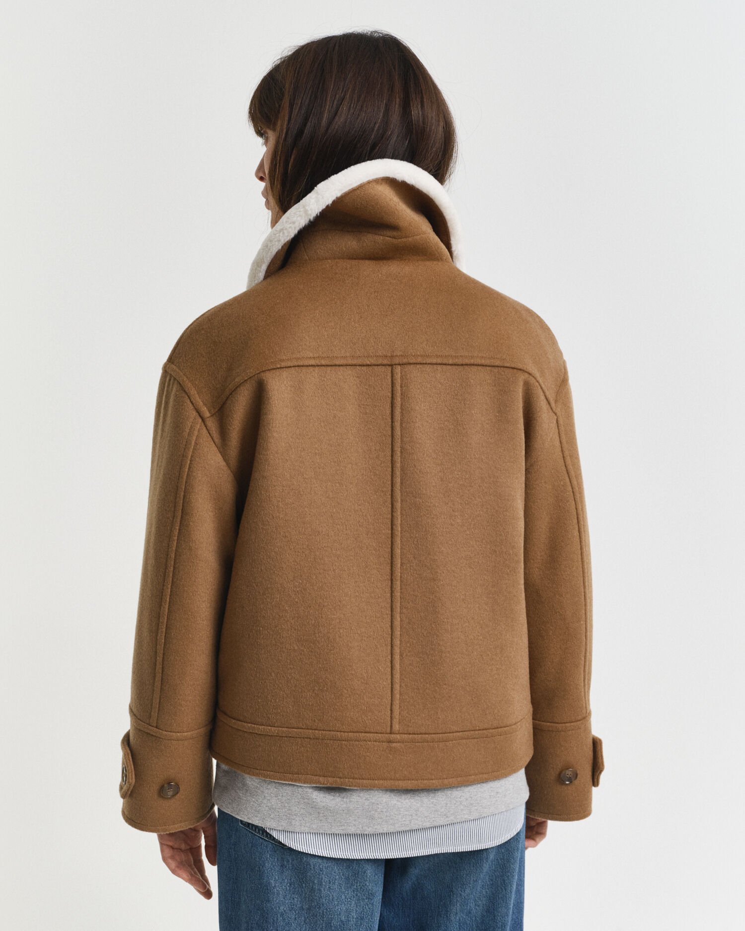 Flyverjakke i uldblanding