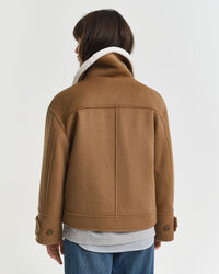 Flyverjakke i uldblanding