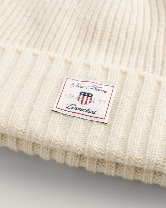 Gavesæt med beanie og halstørklæde i uld