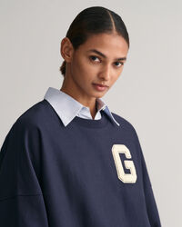Oversized G sweatshirt med crewneck