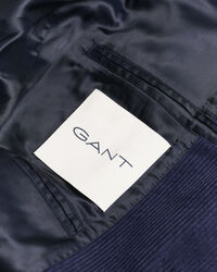 Regular fit blazer i jernbanefløjl