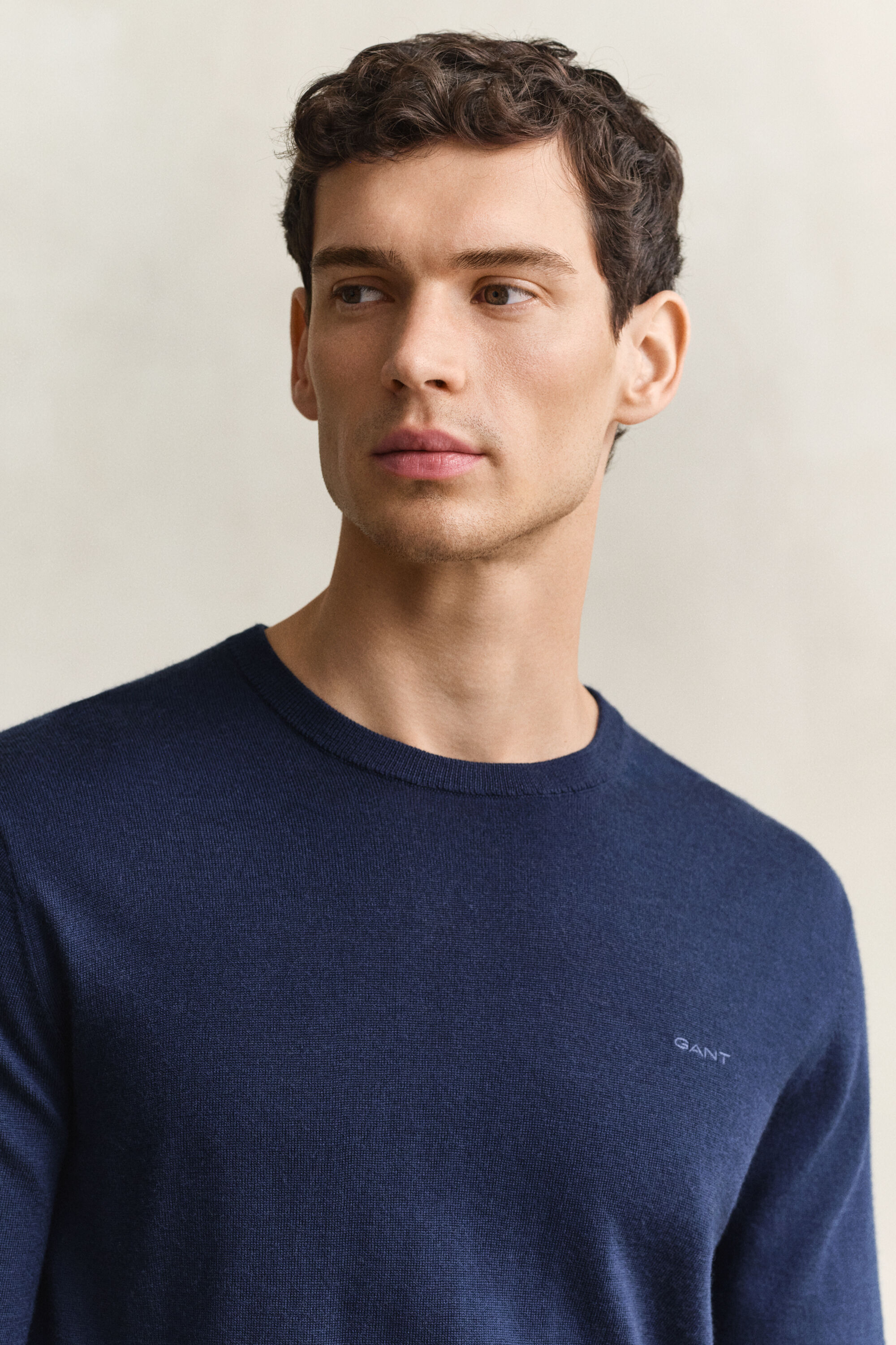 Crewneck sweater i merinould
