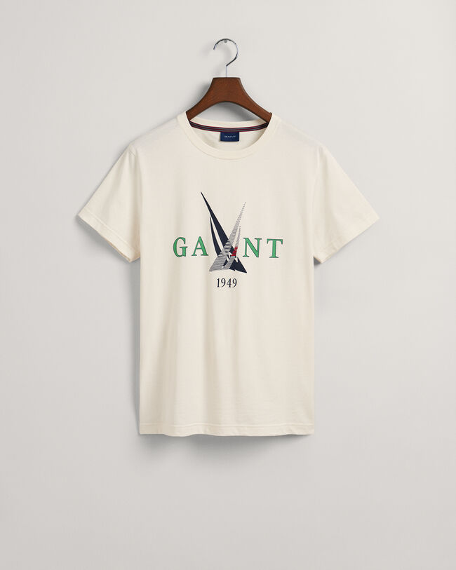 T-shirt med Sail-tryk