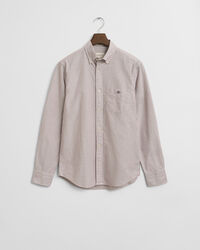 Regular fit klassisk bankerstribet Oxford-skjorte