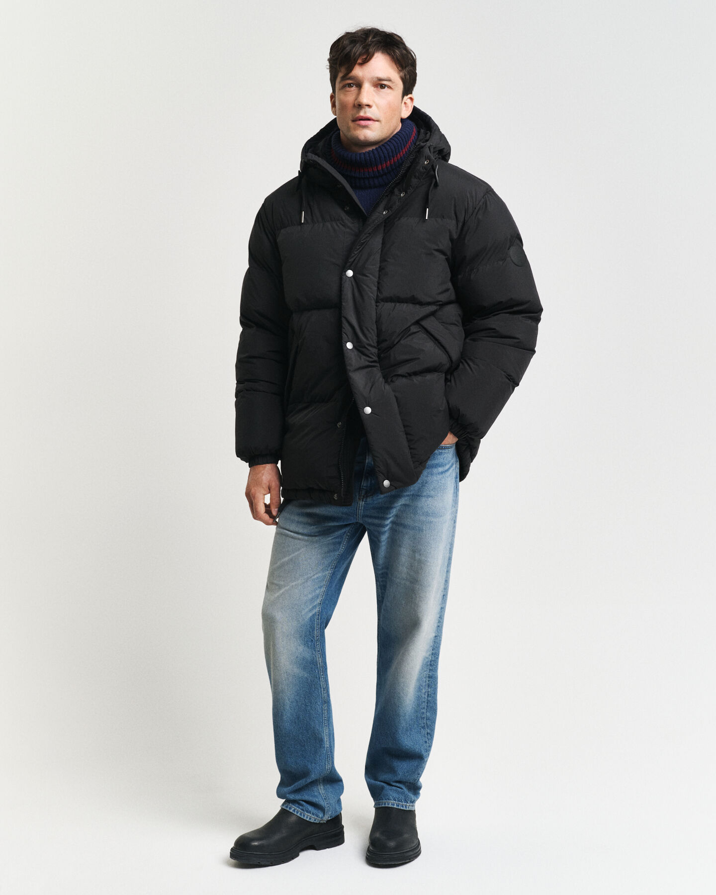 Vinter-pufferjakke med dun