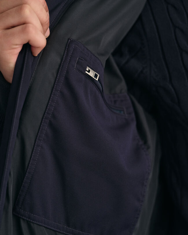 Vatteret pufferjakke i flannel