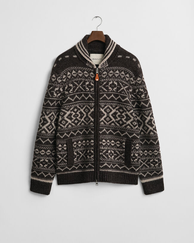 Cardigan i jacquard