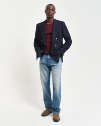 Crewneck sweater af ekstra fin merinould