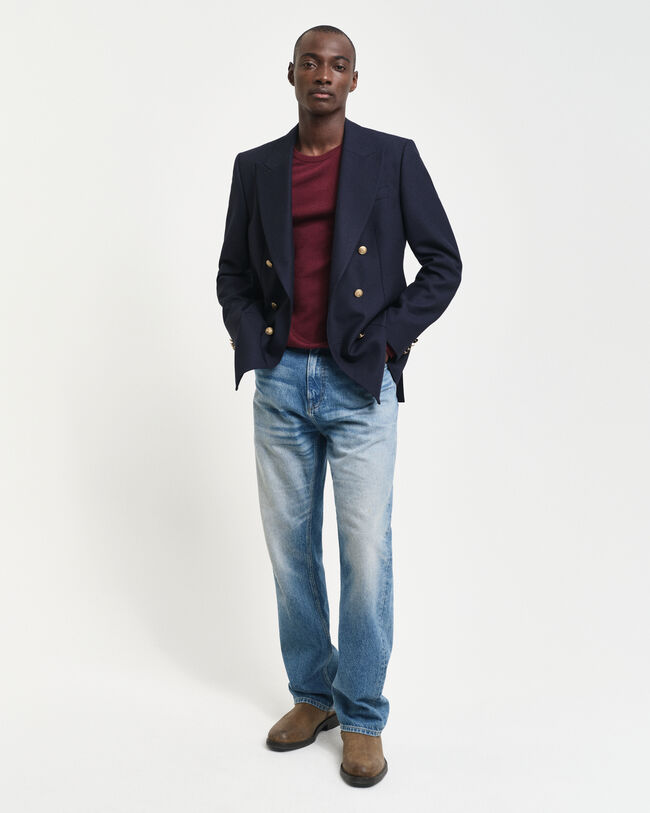 Crewneck sweater af ekstra fin merinould