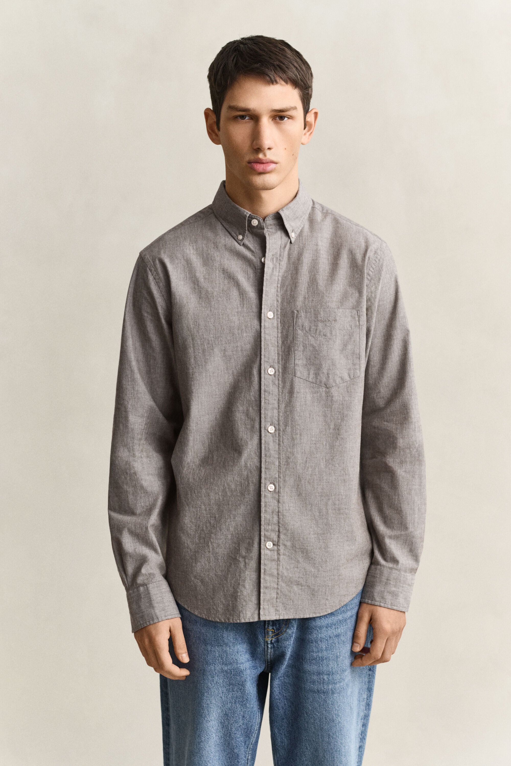 Mélange Archive poplin skjorte