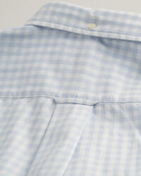 Regular fit gingham-skjorte med jaspé-garn