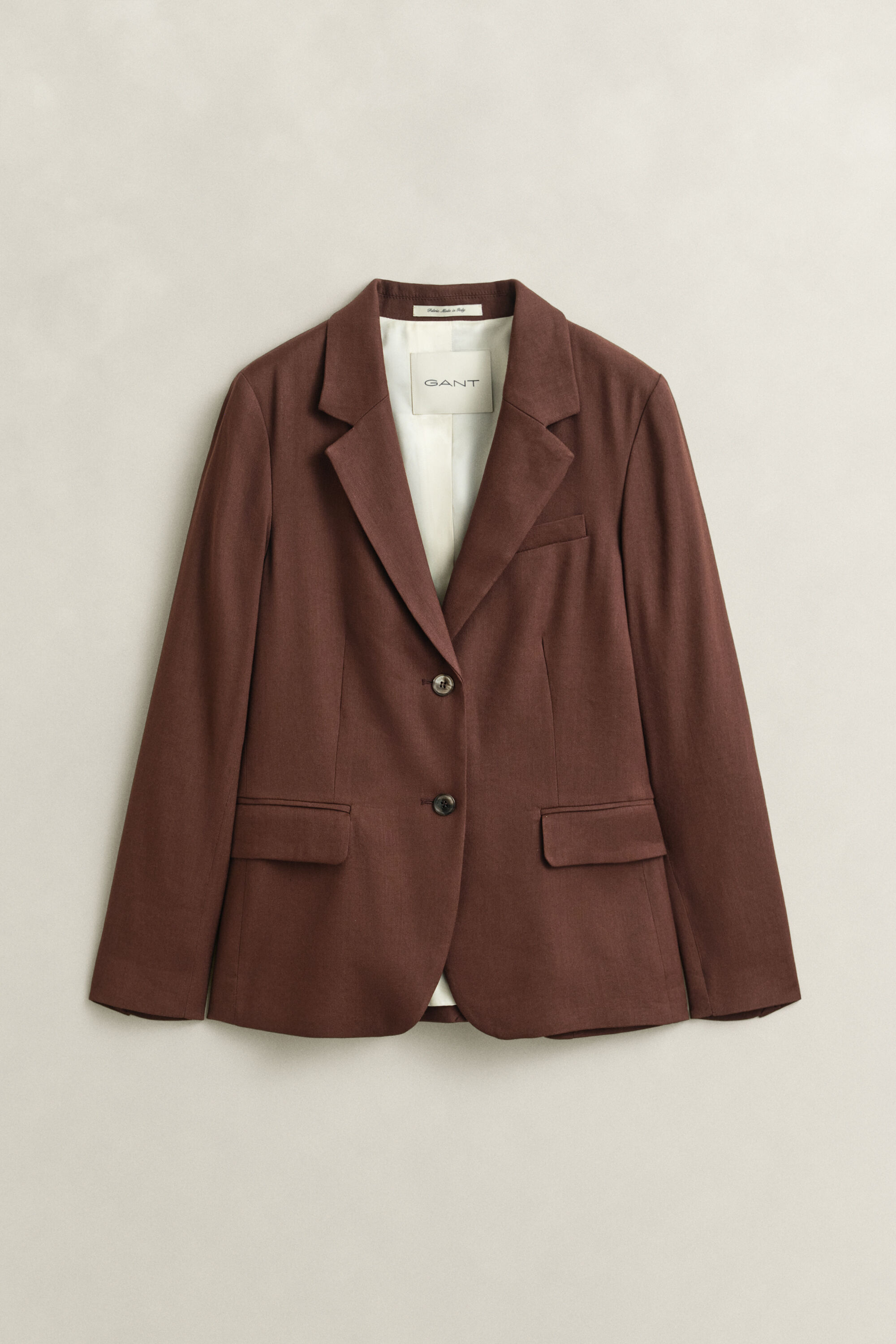 Blazer i hør med stræk