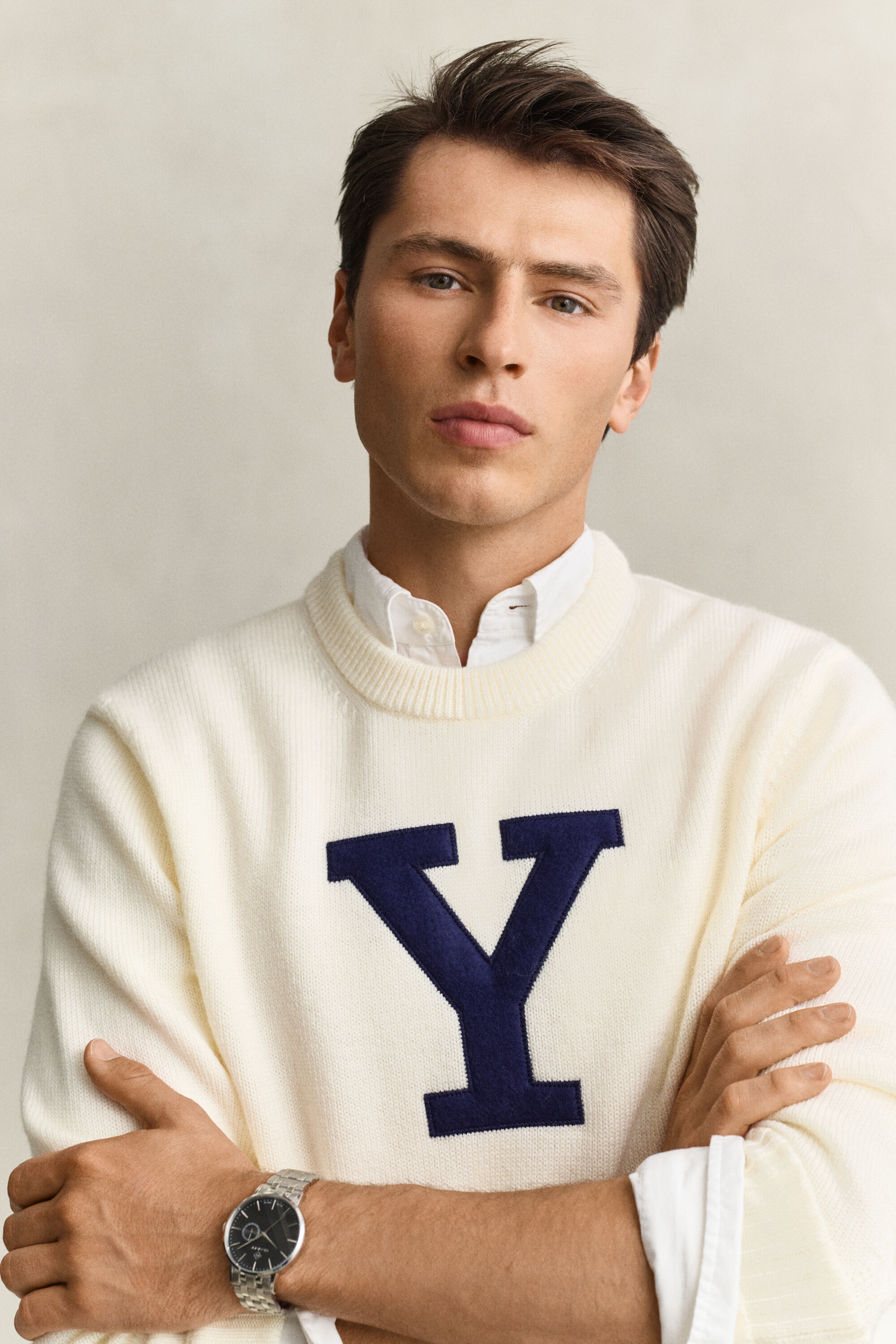 Gant x Yale sweater i merinould