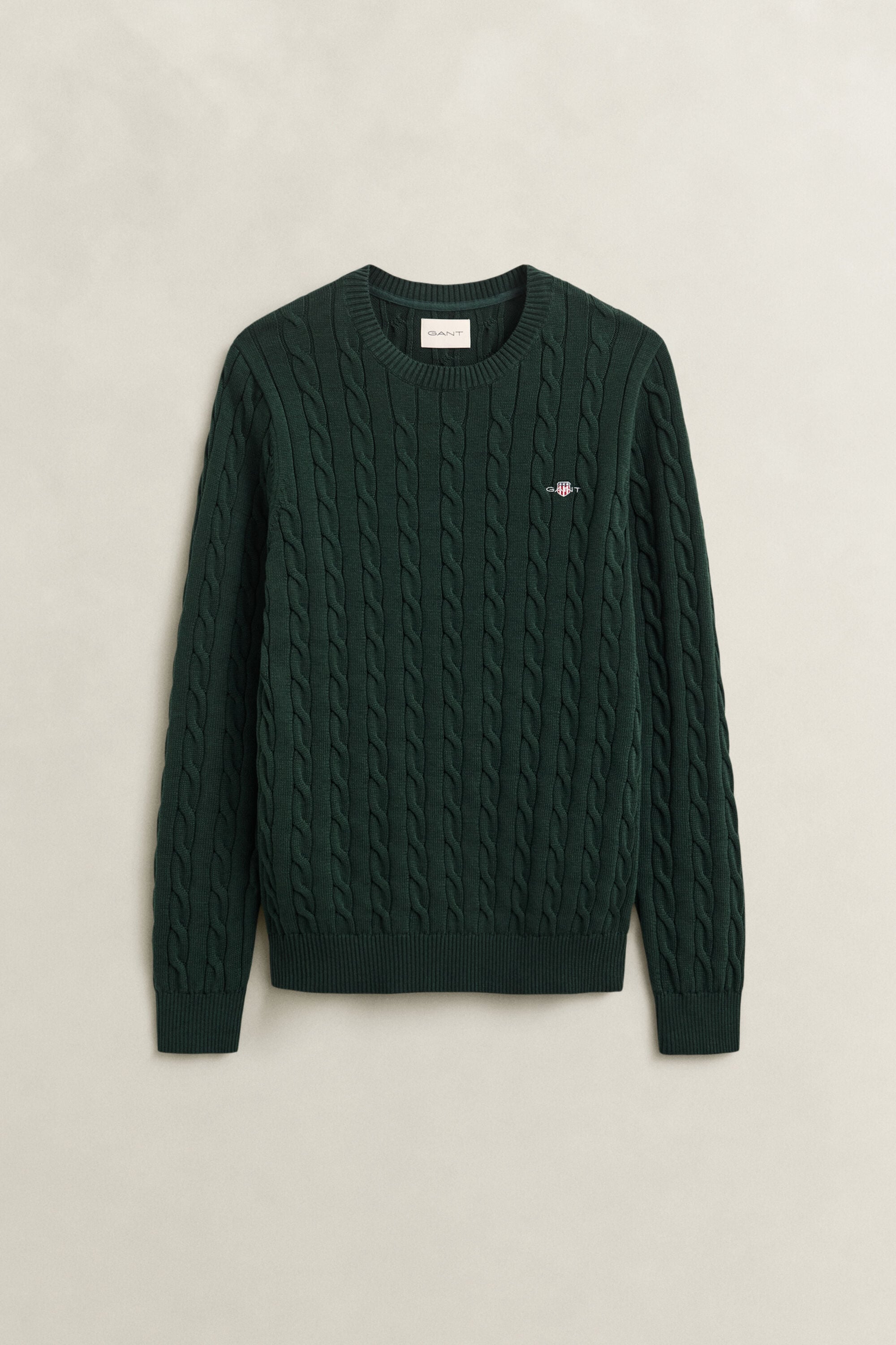 Classic sweater med kabelstrik