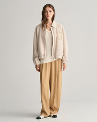 Fint strikket sweater med V-hals