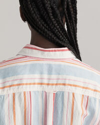 Flerstribet skjortekjole