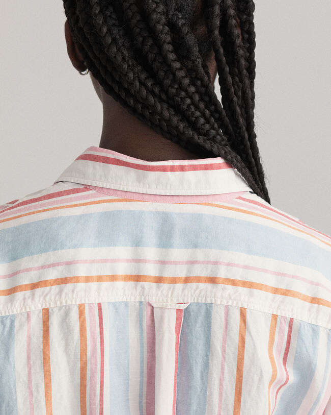 Flerstribet skjortekjole