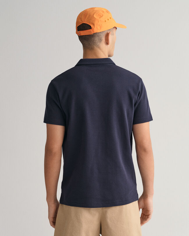 Waffle Texture piqué poloskjorte