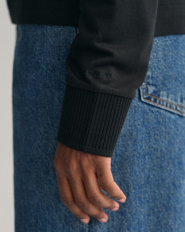 Detail langærmet poloskjorte med krave